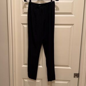 Eileen Fisher 100% Silk  Black Pants size xs like new